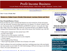 Tablet Screenshot of profitincome.biz